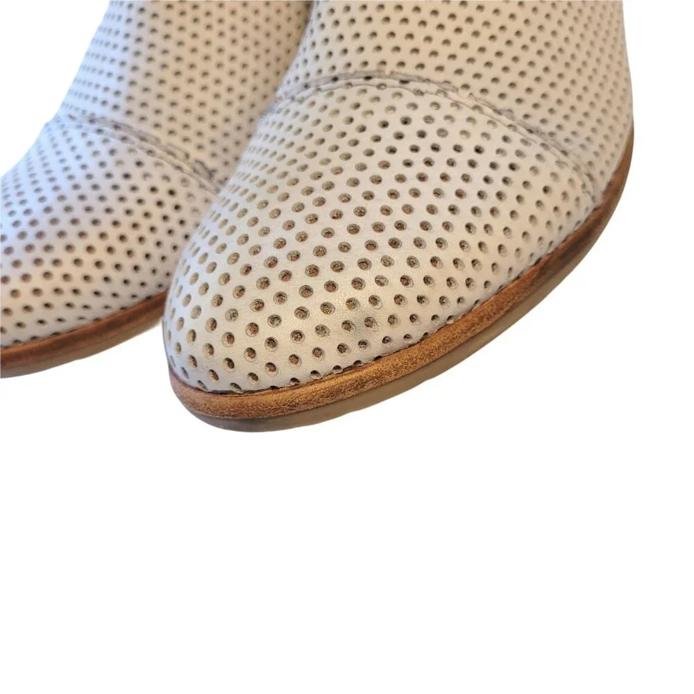Anthropologie Felmini Perforated Leather Ankle Boot 42